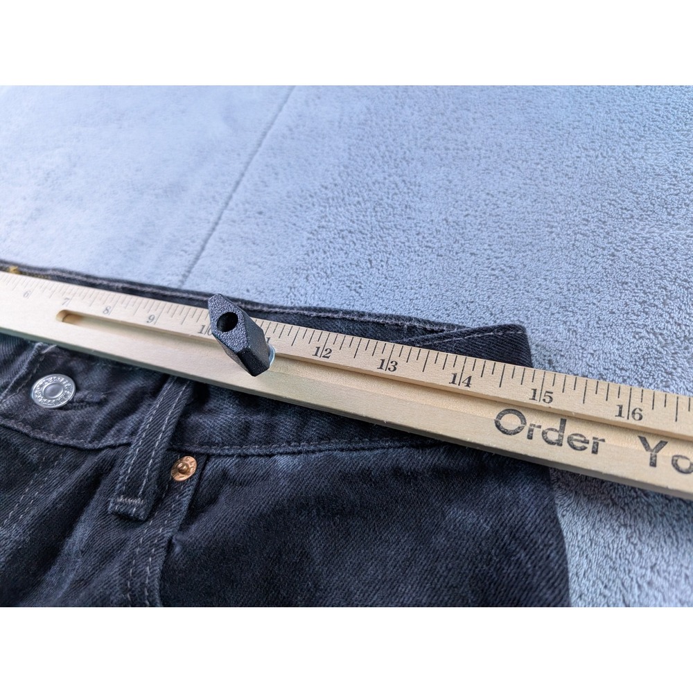 Vintage Levis 560 Loose Fit Tapered Leg Black Denim Jeans Made in USA Mens 29x31 - Picture 10 of 15